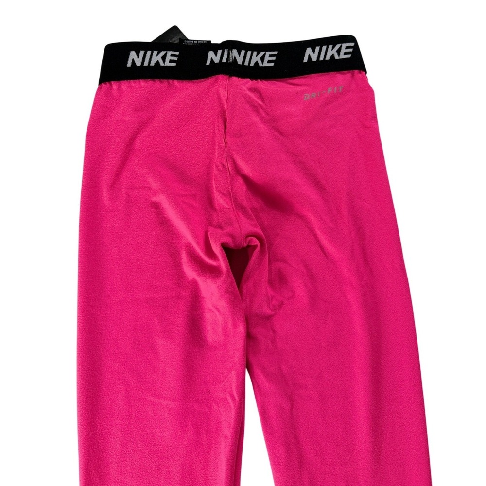 Nike Dri-FIT Leggings Girls 6X Hyper Pink Swoosh Logo Activewear NWT - Picture 4 of 11